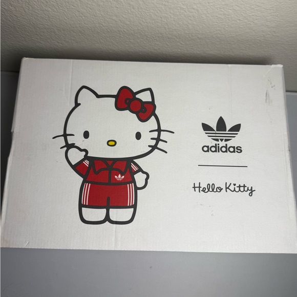 White and Pink Hello Kitty x Adidas Sambae Women's size 11 Limited Edition - Picture 10 of 11